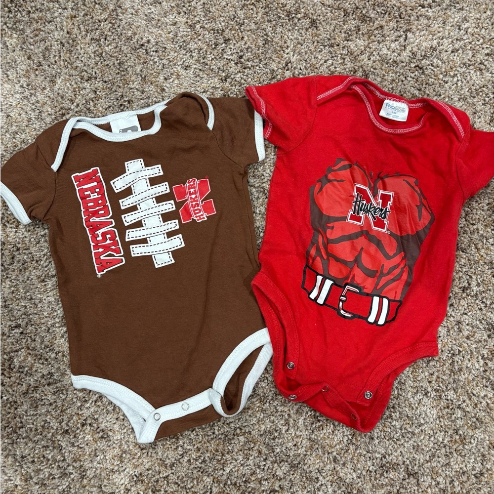 Nebraska 6-9 month onesie